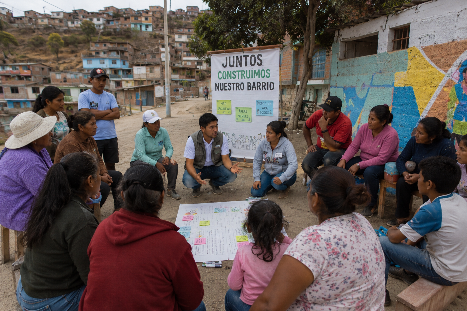 Acción comunitaria y colaboración social en zonas vulnerables de Trujillo